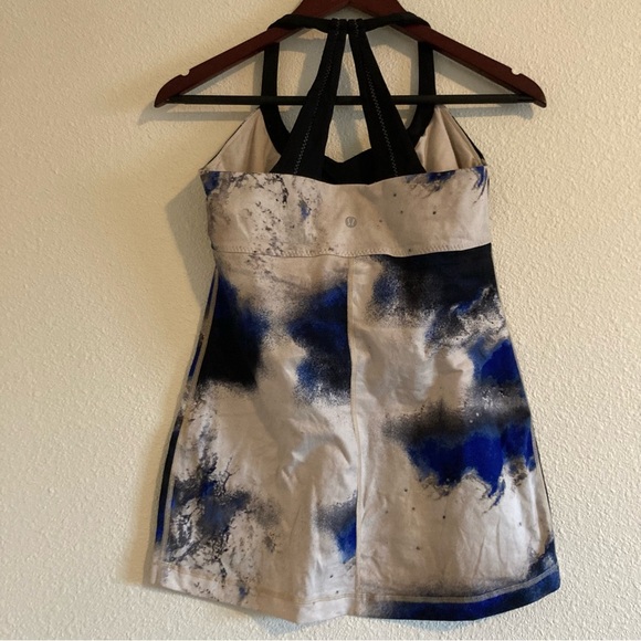 Lululemon Scoop Me Up Tank Milky Way Multi Print Blue / Black Size 8 - Picture 11 of 11